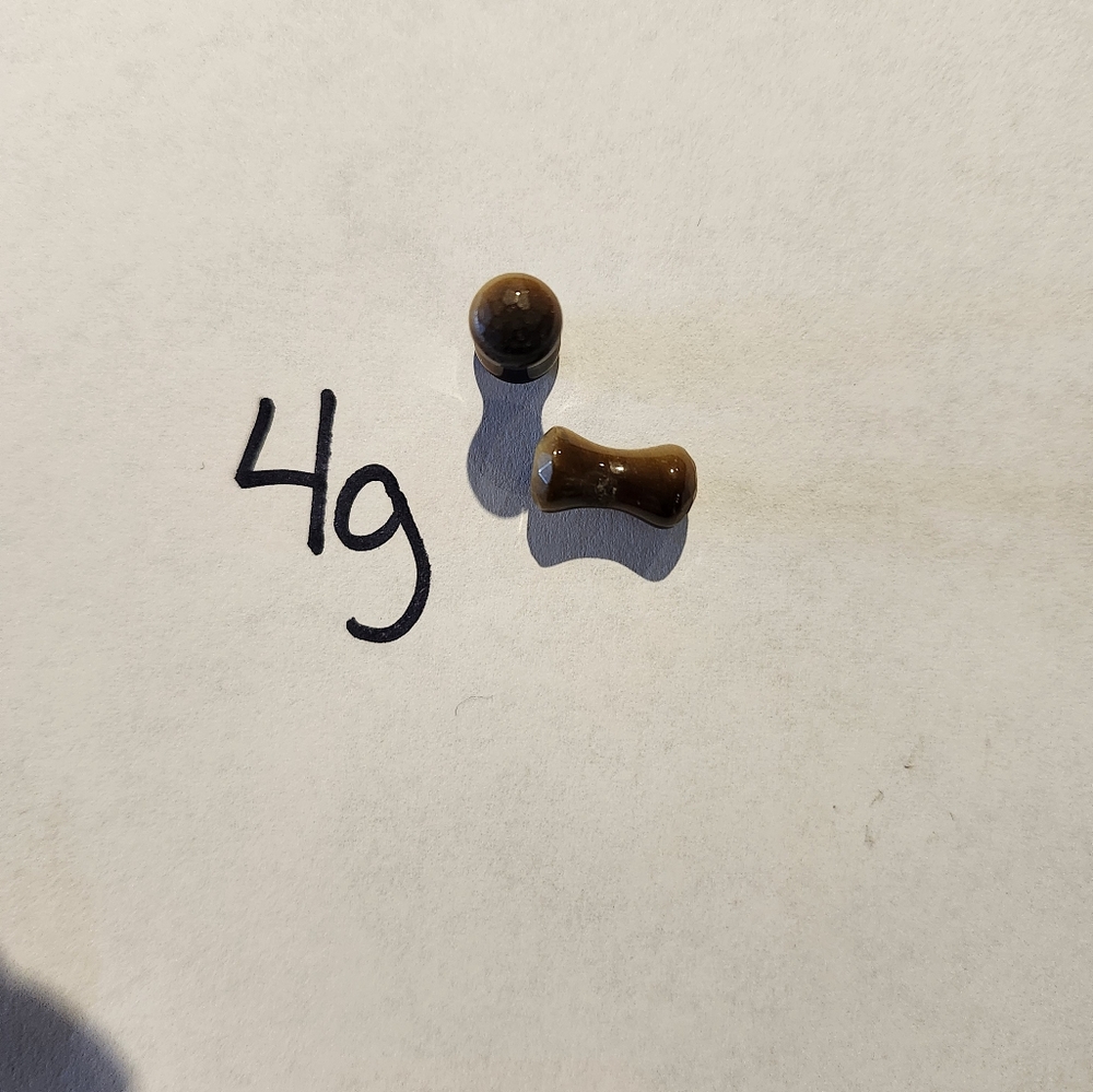 Brown Stone Double Flares, 4g